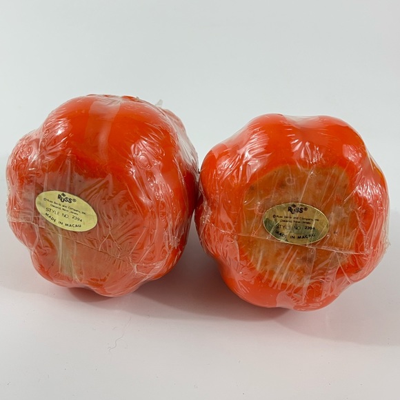 Vintage Halloween Russ Pumpkin Jack O Lantern JOL Candle NOS - Picture 4 of 6